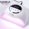 SUN X20 MAX Nail Dryer Machine 320W UV LED Lamp for Nails 72LEDS Gel Polish Curing Manicure Lamp With Auto Smart Sensor Nail Art