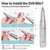 45000RPM Nail Drill Machine Cordless Electric Portable Nail File Rechargeable Nail Grinder for Home Nail Salon Gel Nail Polish